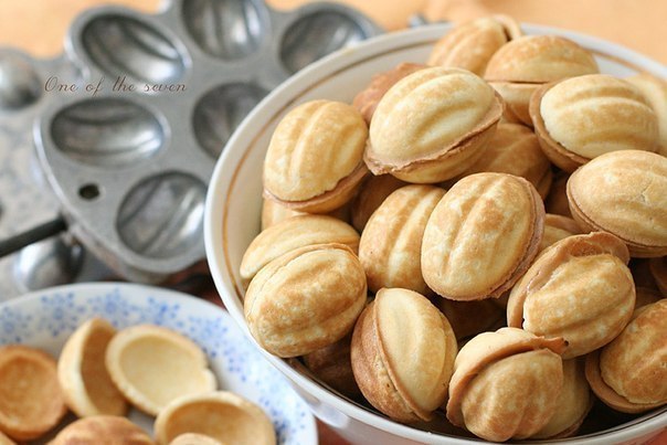 Печенье Орешки со сгущенкой